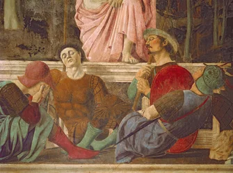 De Opstanding, ca. 1463 (fresco) (detail)